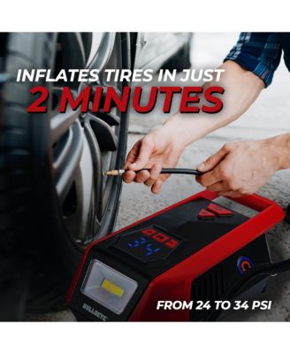 150 PSI Handheld Tire Inflator with Digital Pressure Gauge, Sound and Light Alert