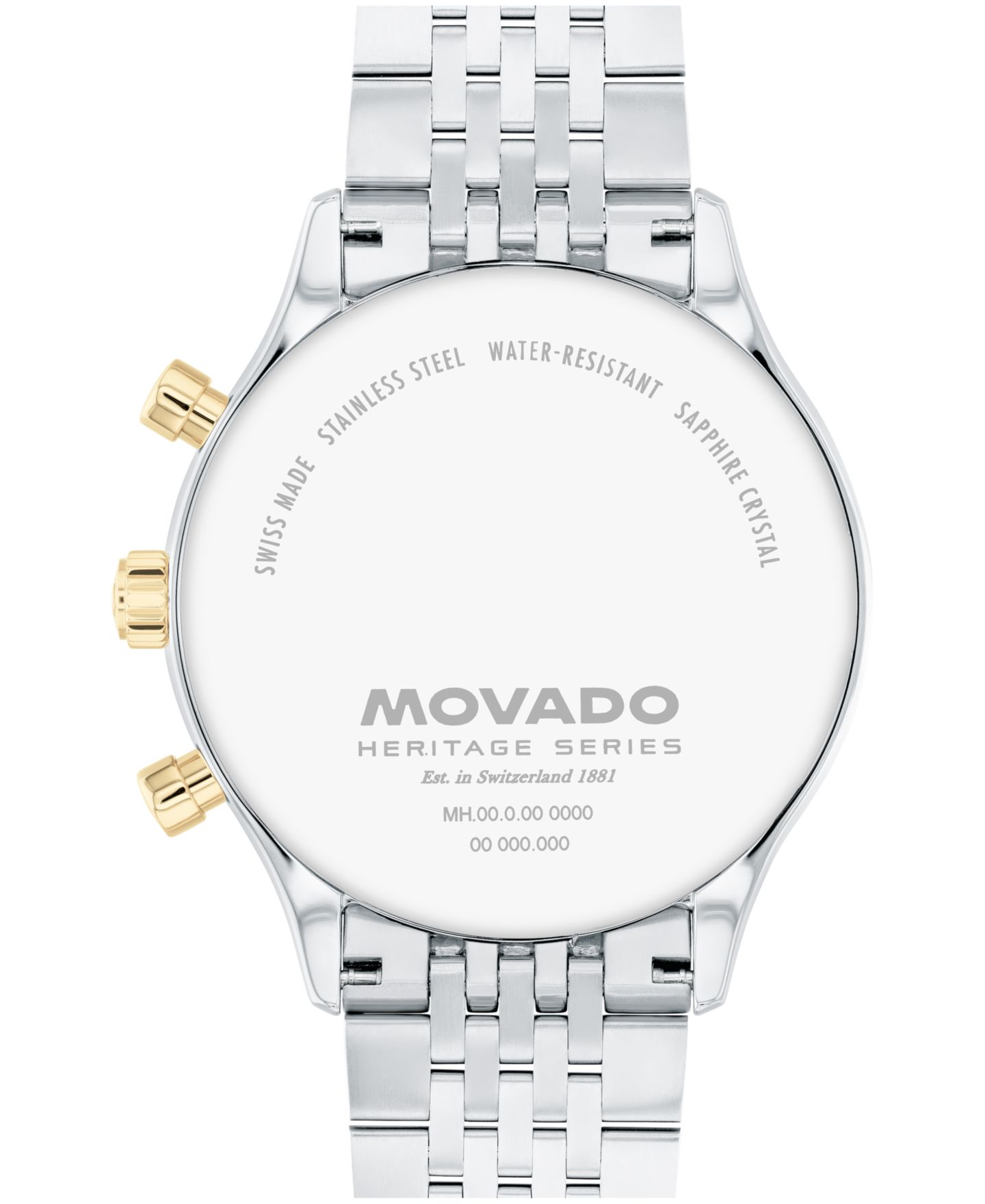 Мужские часы Movado Calendoplan Swiss Quartz Chrono Two-Tone Stainless Steel Watch 43MM — фото 3