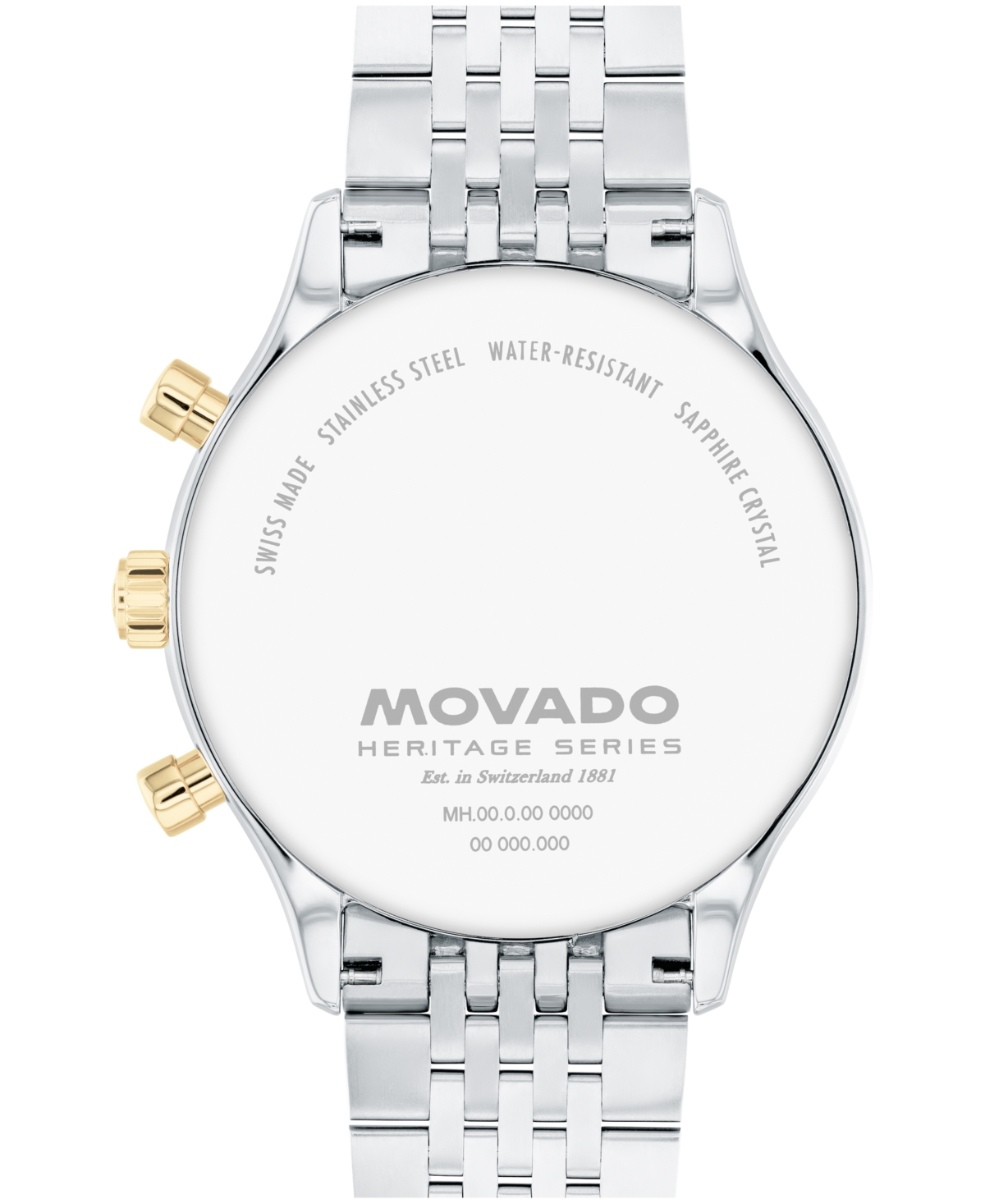 Movado Men's Calendoplan Swiss Quartz Chrono Two-tone Stainless Steel Watch 43mm In Two-tone