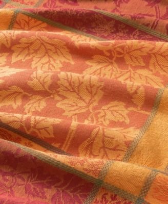 Maplewood Jacquard Harvest Cotton Napkins 17" x 17", Set of 8	