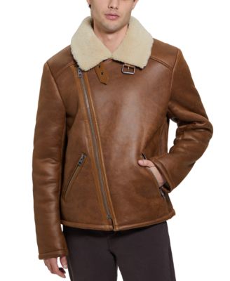 Macys guess leather jacket best sale