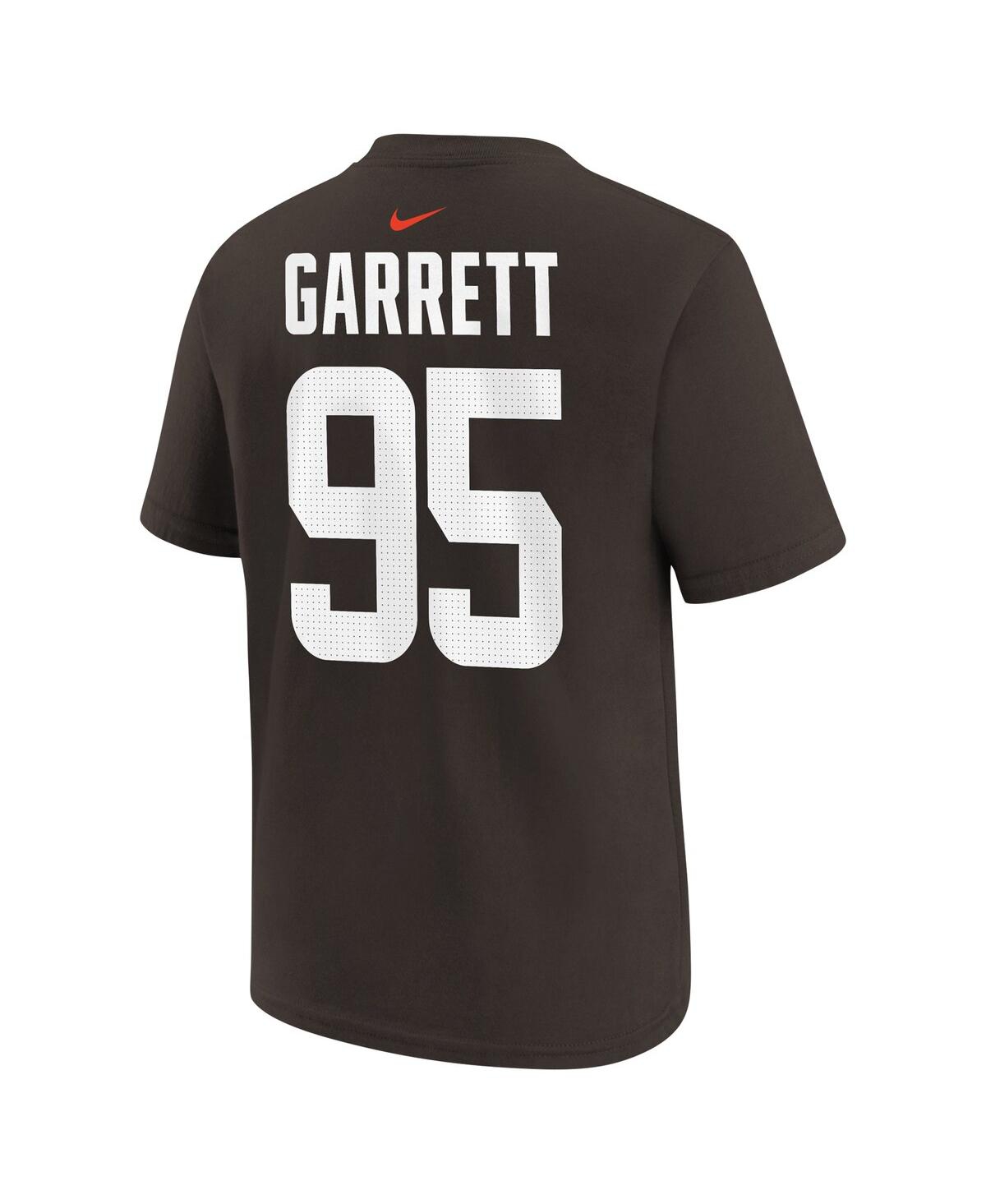 Nike Big Boys and Girls Myles GarrettCleveland Browns Player Name Number T-Shirt - Brown