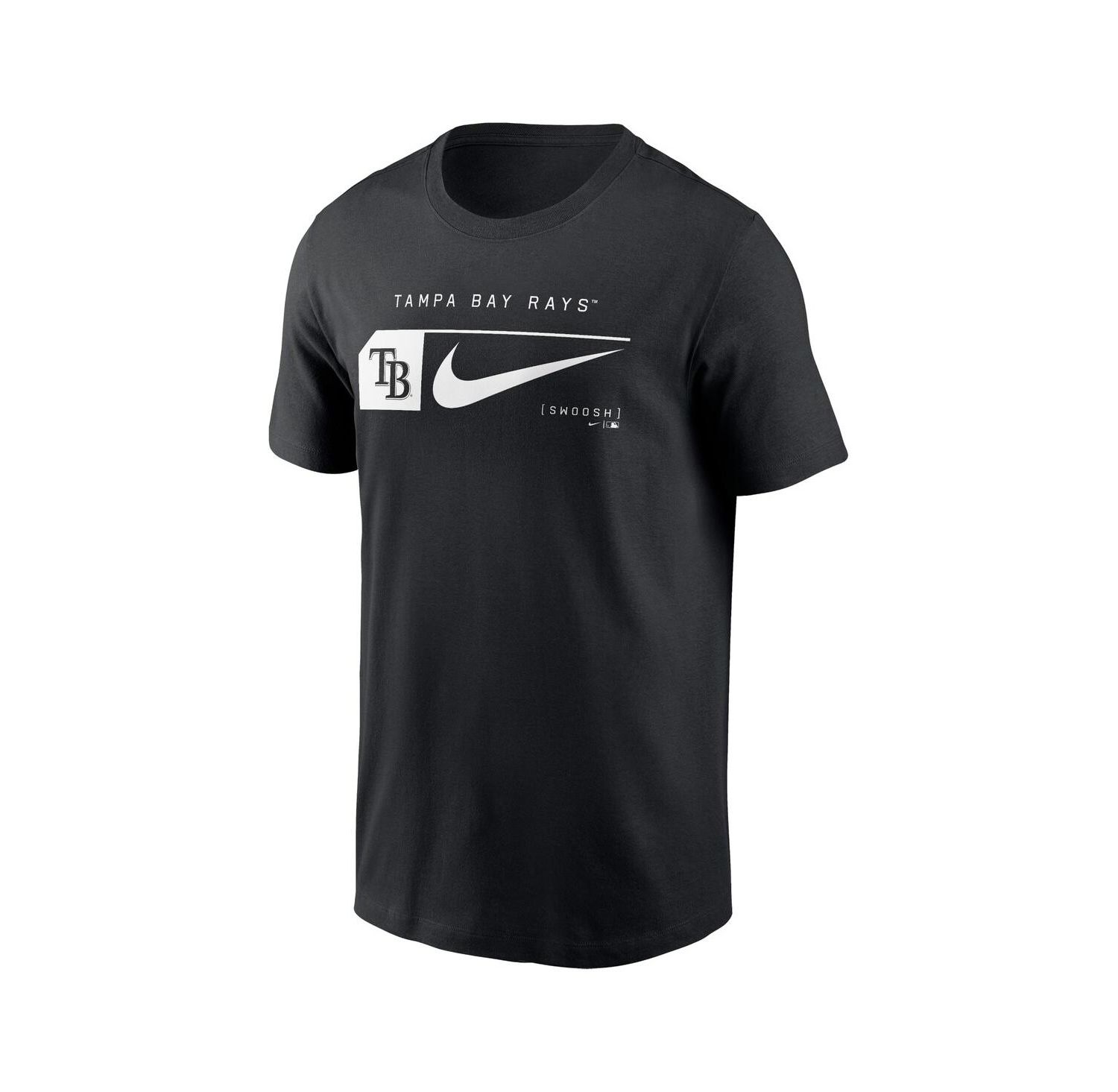 Men's Black Tampa Bay Rays Fashion Graphic Swoosh T-Shirt
