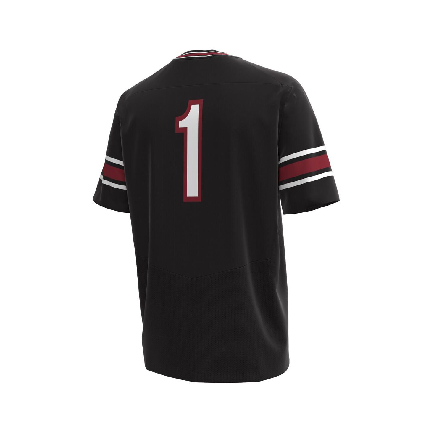 Мужской топ Under Armour 1 South Carolina Gamecocks Replica Football Jersey, цвет: Чёрный — фото 2