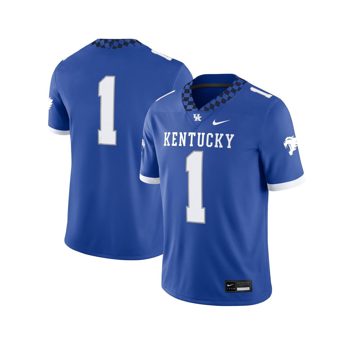 Men's #1 Royal Kentucky Wildcats Game Jersey