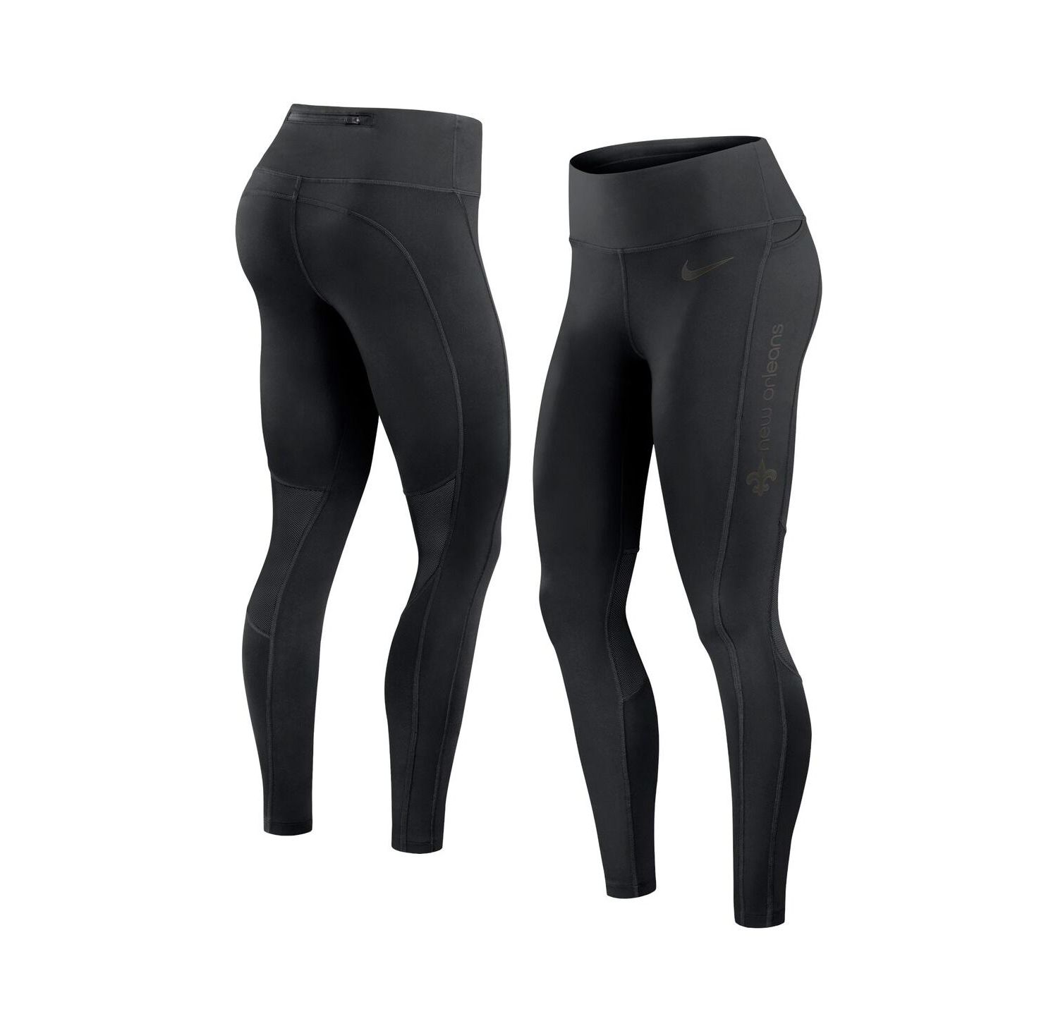 Women's Black New Orleans Saints Performance Leggings