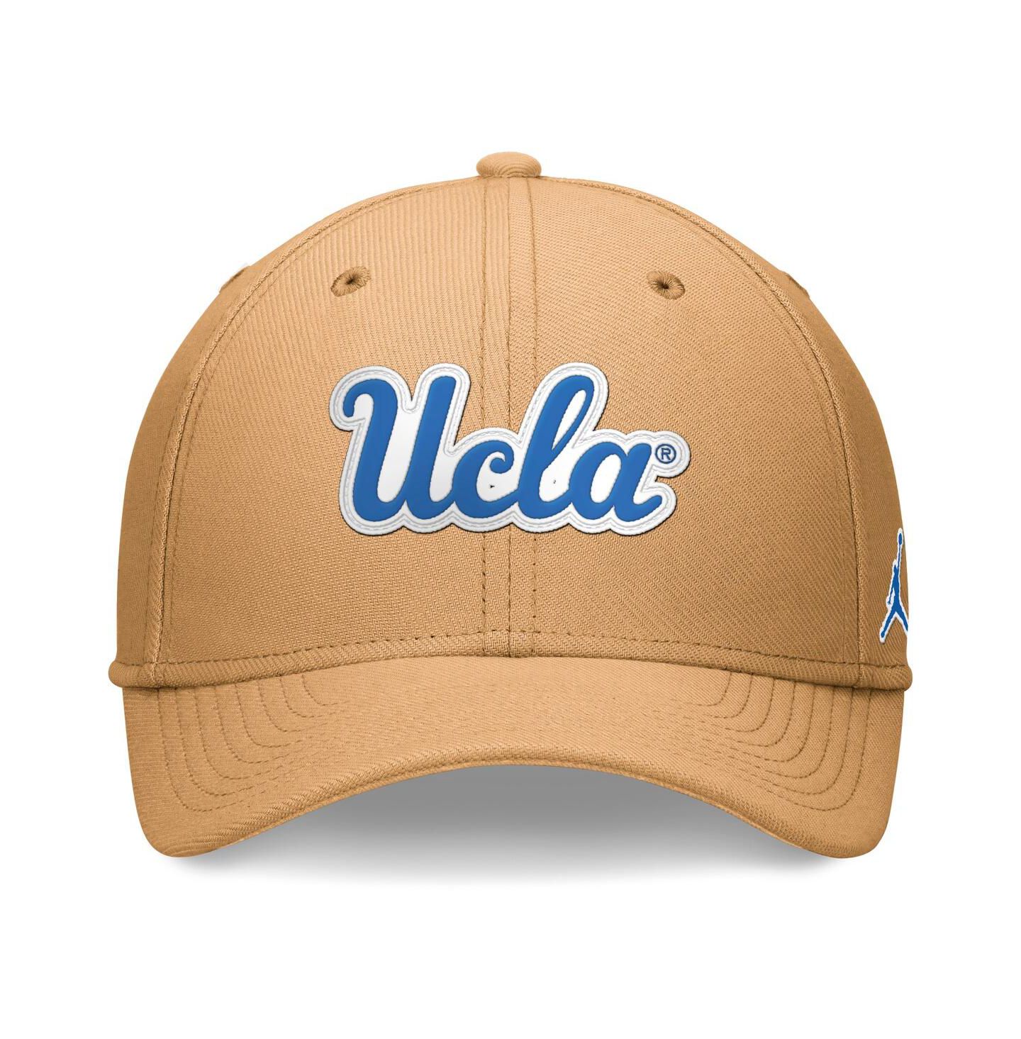 Мужская кепка Jordan Khaki Ucla Bruins 2024 Sideline Flex Hat — фото 2