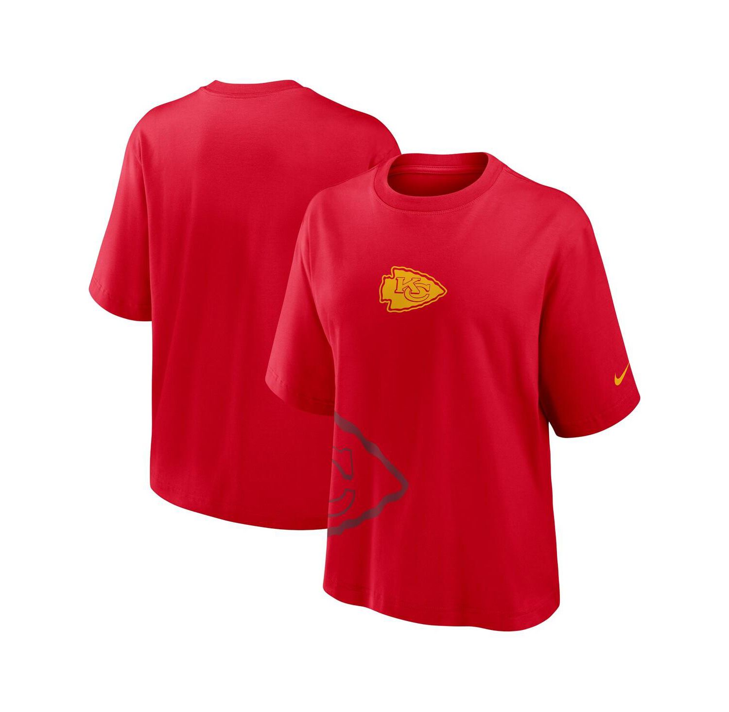Women's Red Kansas City Chiefs Boxy T-Shirt