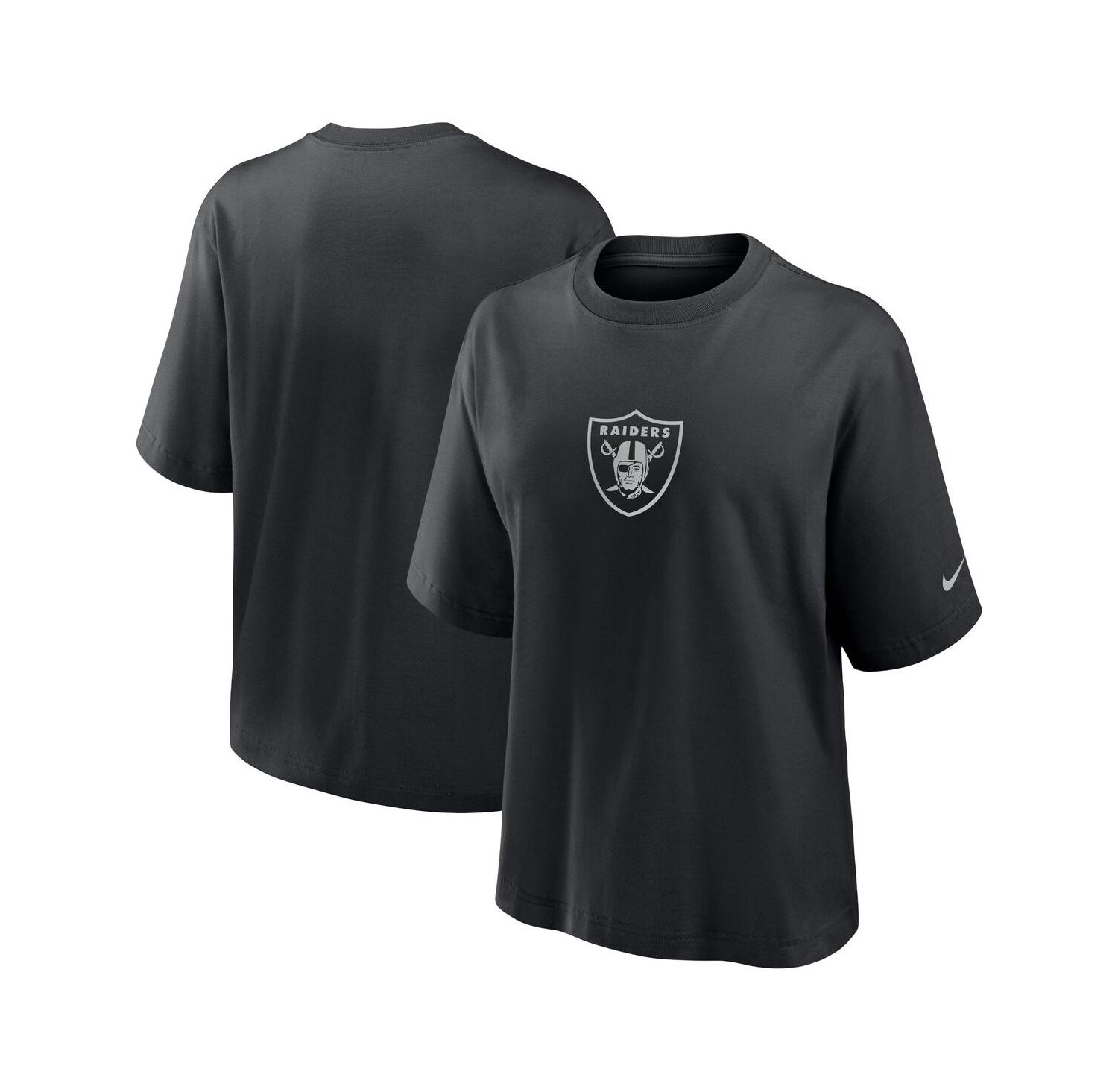 Women's Black Las Vegas Raiders Boxy T-Shirt