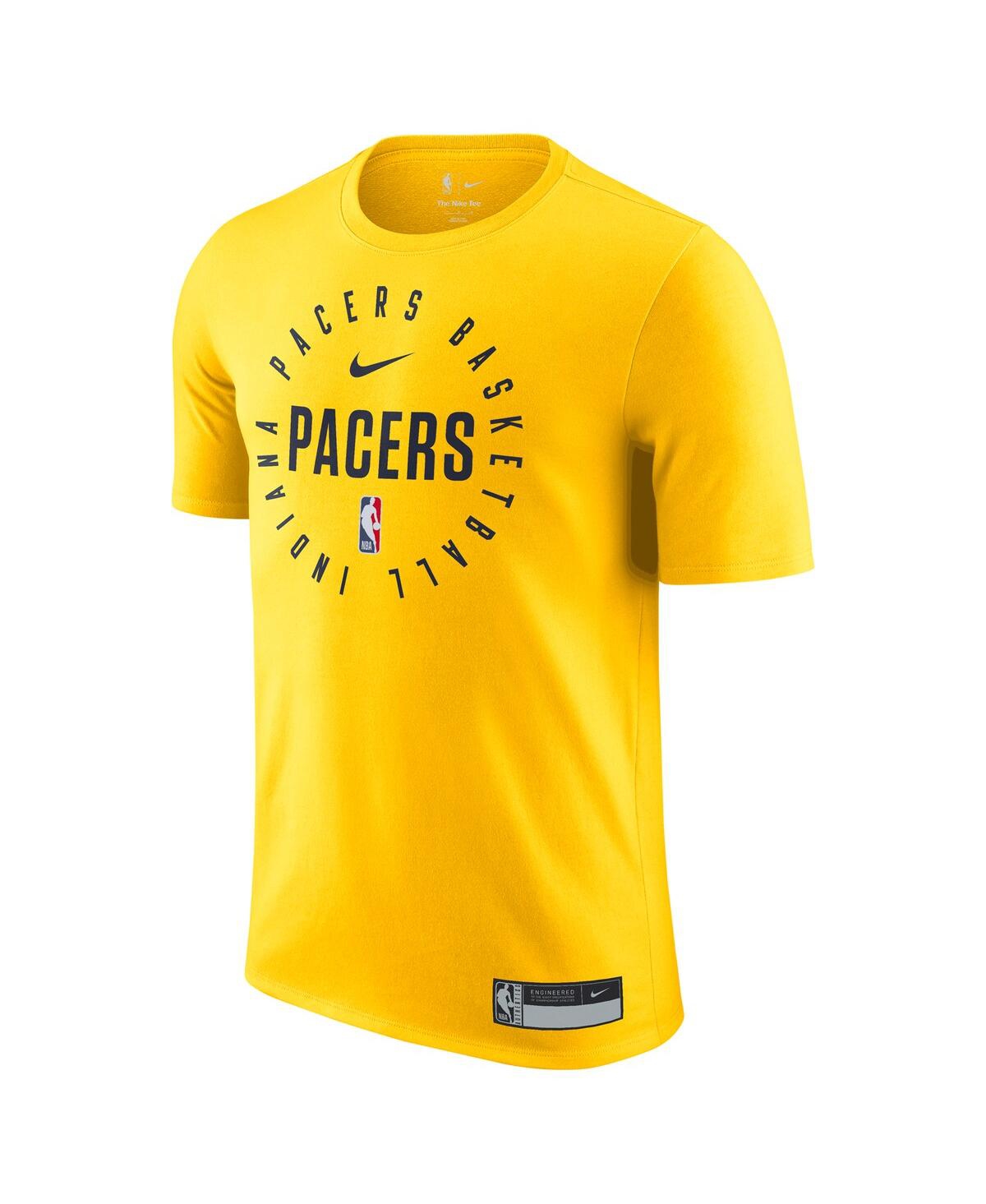 Nike Men'sIndiana Pacers 2024/25 Legend On-Court Practice Performance T-Shirt - Gold