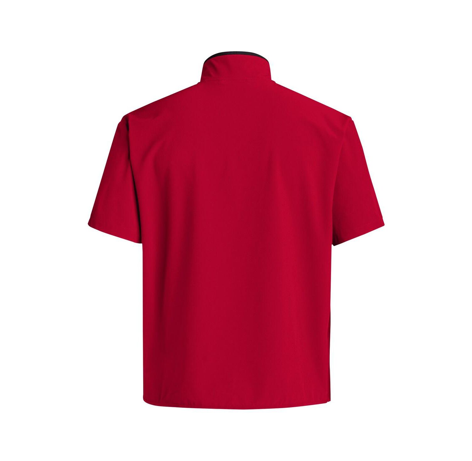 Men's Red NC State Wolfpack Coaches Sideline Half-Zip Short Sleeve Jacket