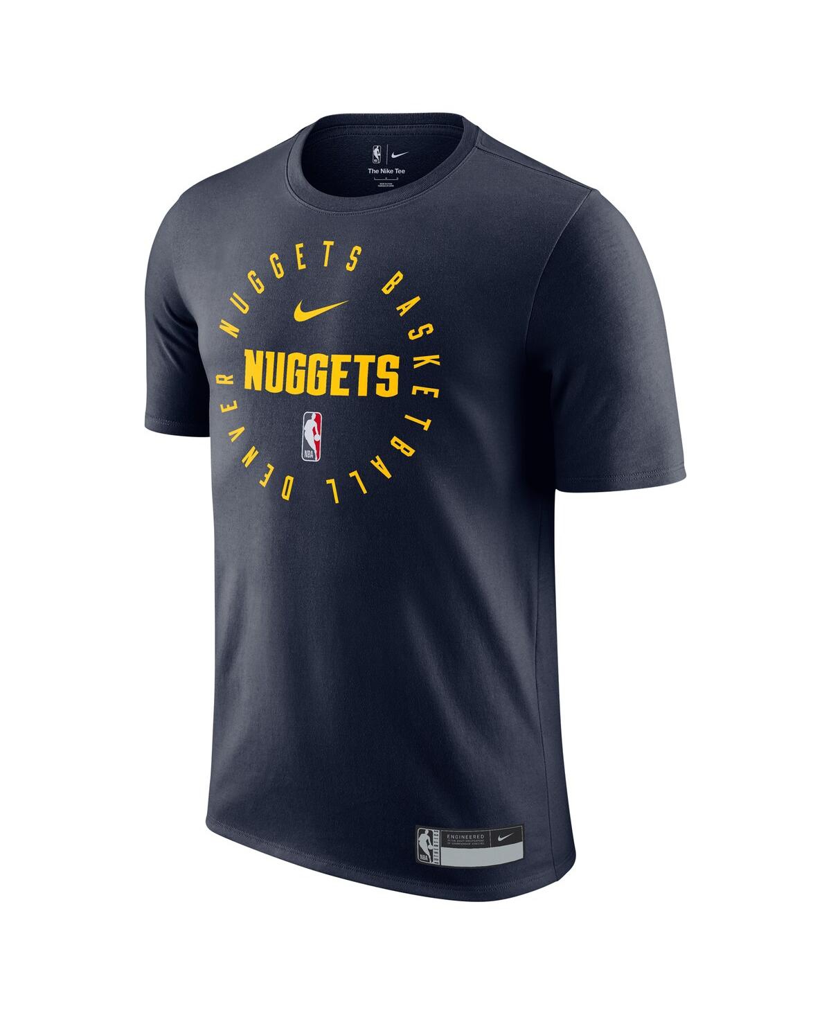Nike Men'sDenver Nuggets 2024/25 Legend On-Court Practice Performance T-Shirt - Navy