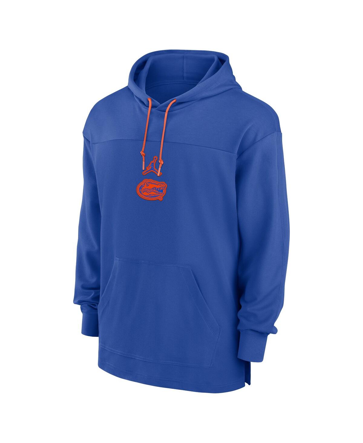 Jordan Men's Royal Florida Gators 2024/25 Sideline Jersey Performance Pullover Hoodie In Royal,orange