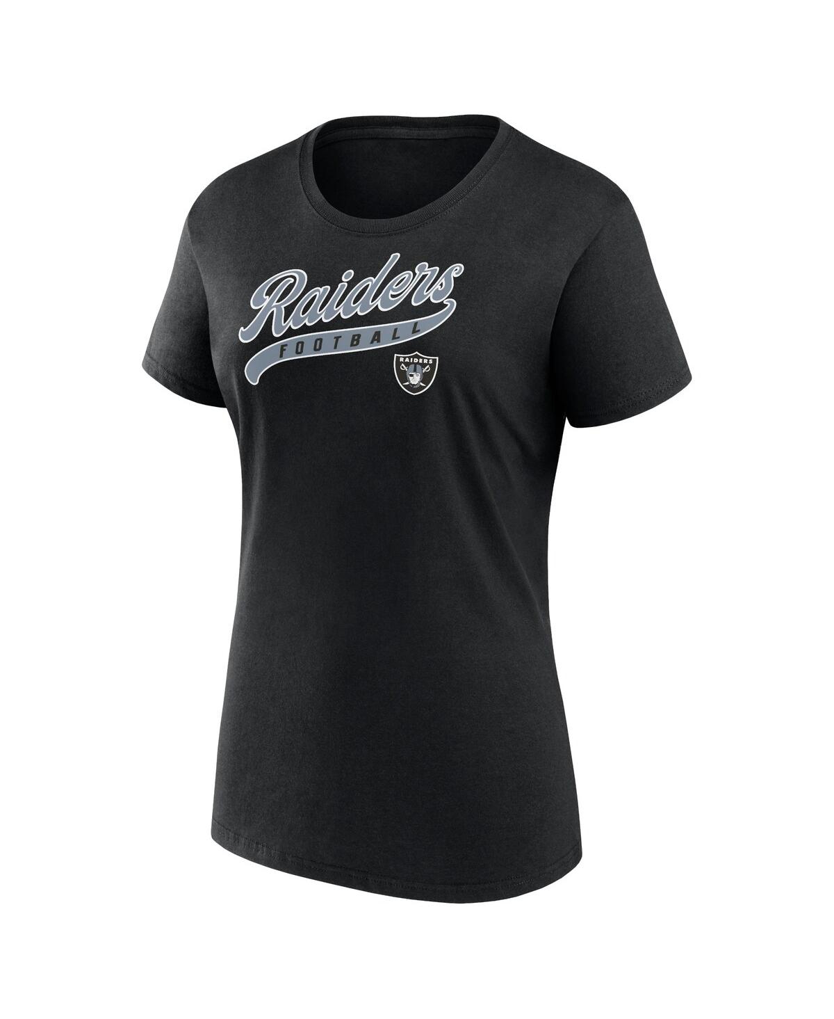 Fanatics Women'sLas Vegas Raiders Start to Finish T-Shirt Shorts Combo Pack - Black