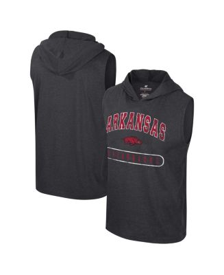 Colosseum Men's Heather Black Arkansas Razorbacks Varsity Sleeveless ...