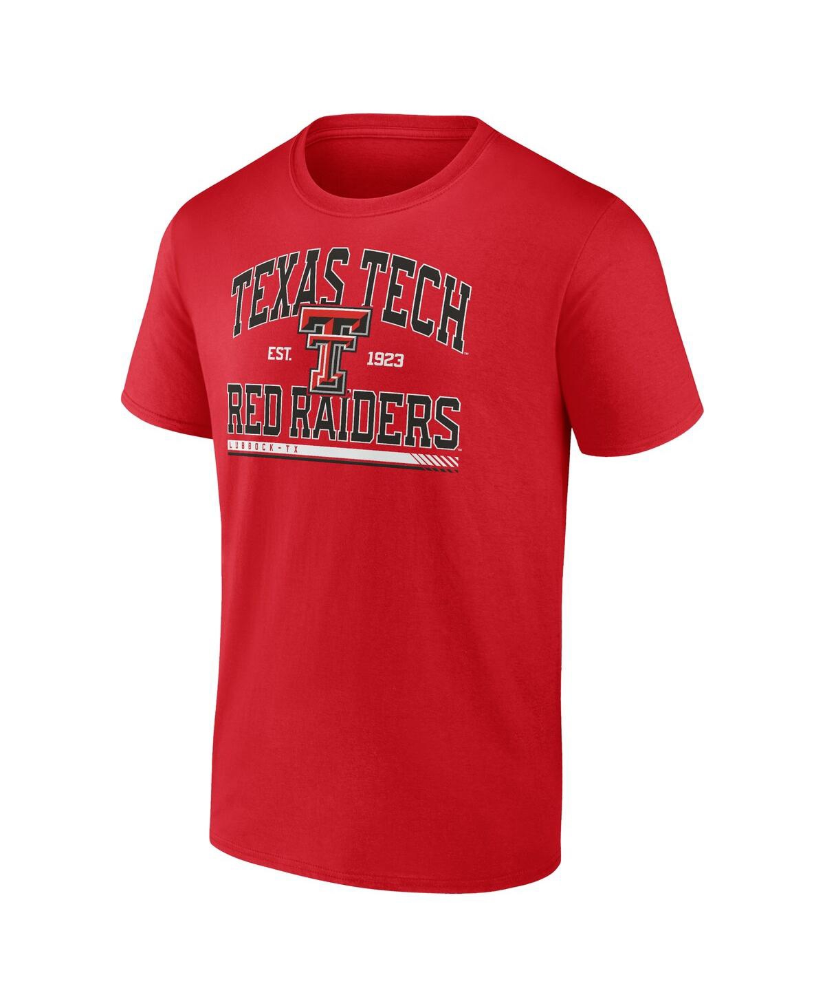 Fanatics Men's Red Texas Tech Red Raiders Modern Stack T-shirt In Red