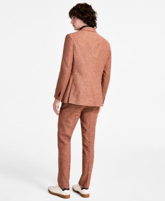 Tommy Hilfiger Mens Modern Fit Rust Suit Separates In Rust