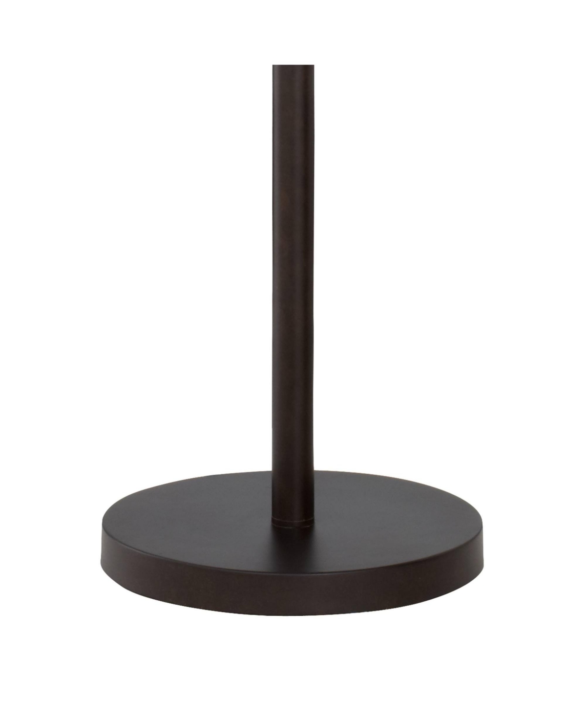 Franklin Iron Works Tremont Modern Mid Century Floor Lamp Standing Tall Deep Bronze Metal Tan Burlap Drum Shade for Living Room Reading Bedroom Of