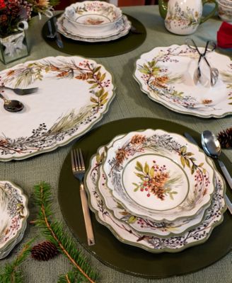 Winters Forest 2-Pc. Melamine Platter Set