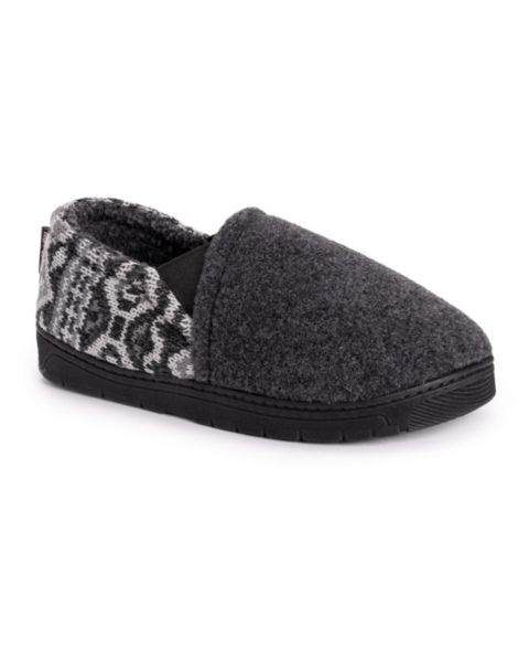 Мужские тапочки MUK LUKS Kristof Slippers, цвет: Чёрный