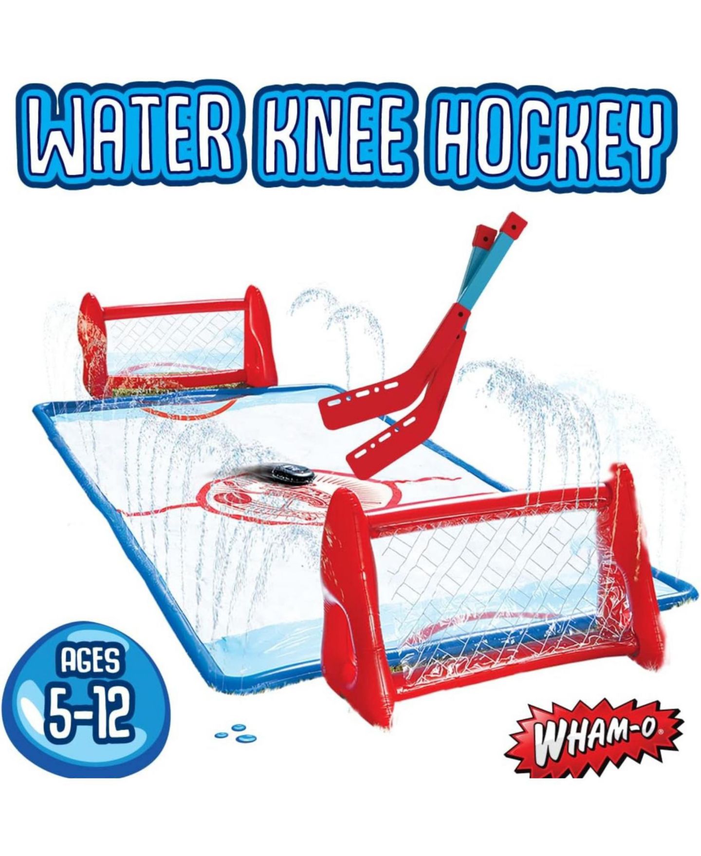Детские игрушки Wham-o Slip N Slide Water Knee Hockey Goals Set for Lawn Backyard, цвет: Белый — фото 5