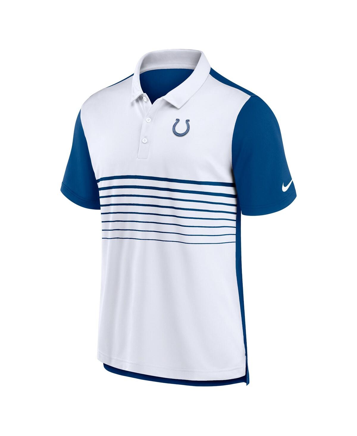 Nike Men's Royal/white Indianapolis Colts Fashion Performance Polo In Royal