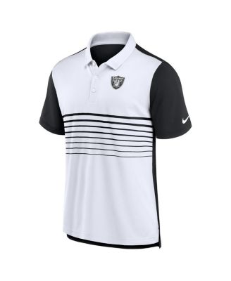 Men's Black/White Las Vegas Raiders Fashion Performance Polo