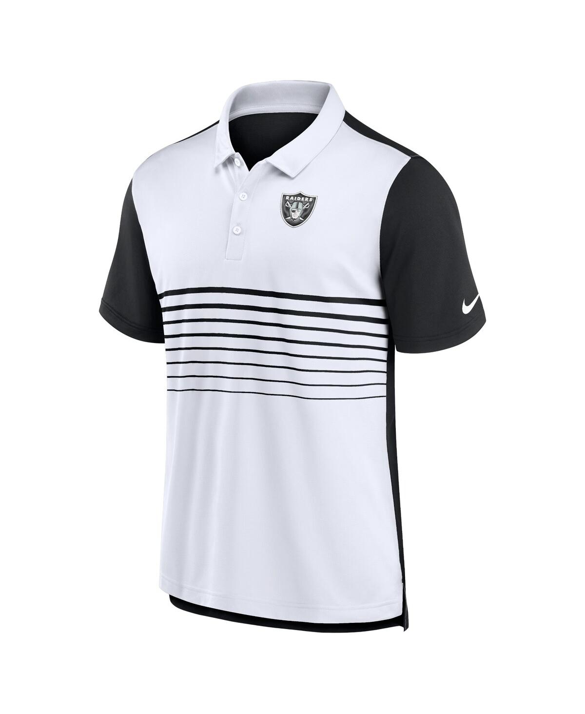Nike Men'sWhite Las Vegas Raiders Fashion Performance Polo - Black