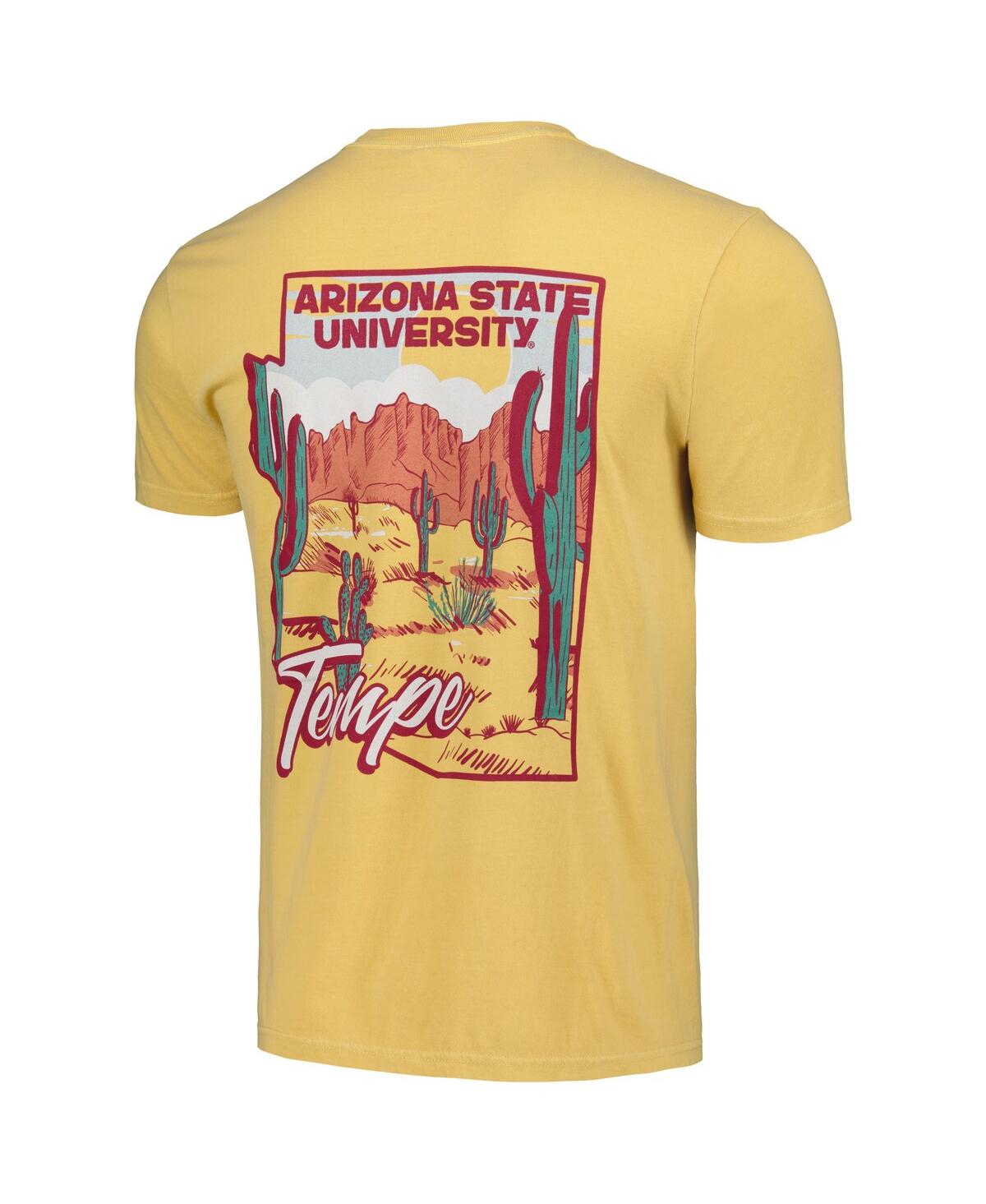 Image One Men's And Women's Gold Arizona State Sun Devils Hyper Local Cactus State T-shirt In Gold