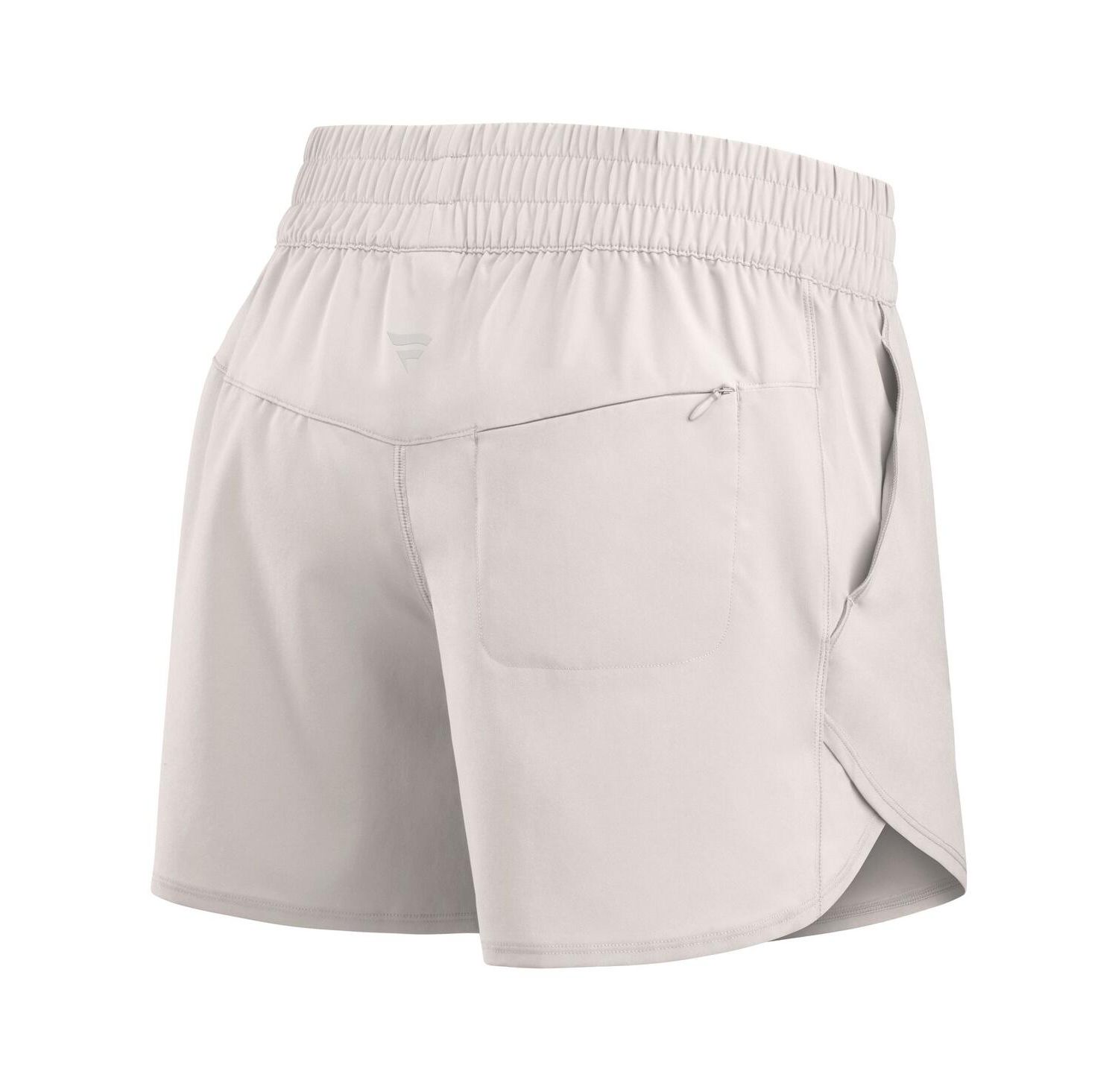 Women's White Michigan Wolverines Studio Woven Vibe Shorts