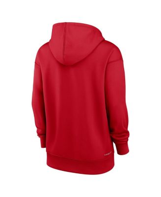 Women's Red St. Louis Cardinals Authentic Collection Performance Pullover Hoodie