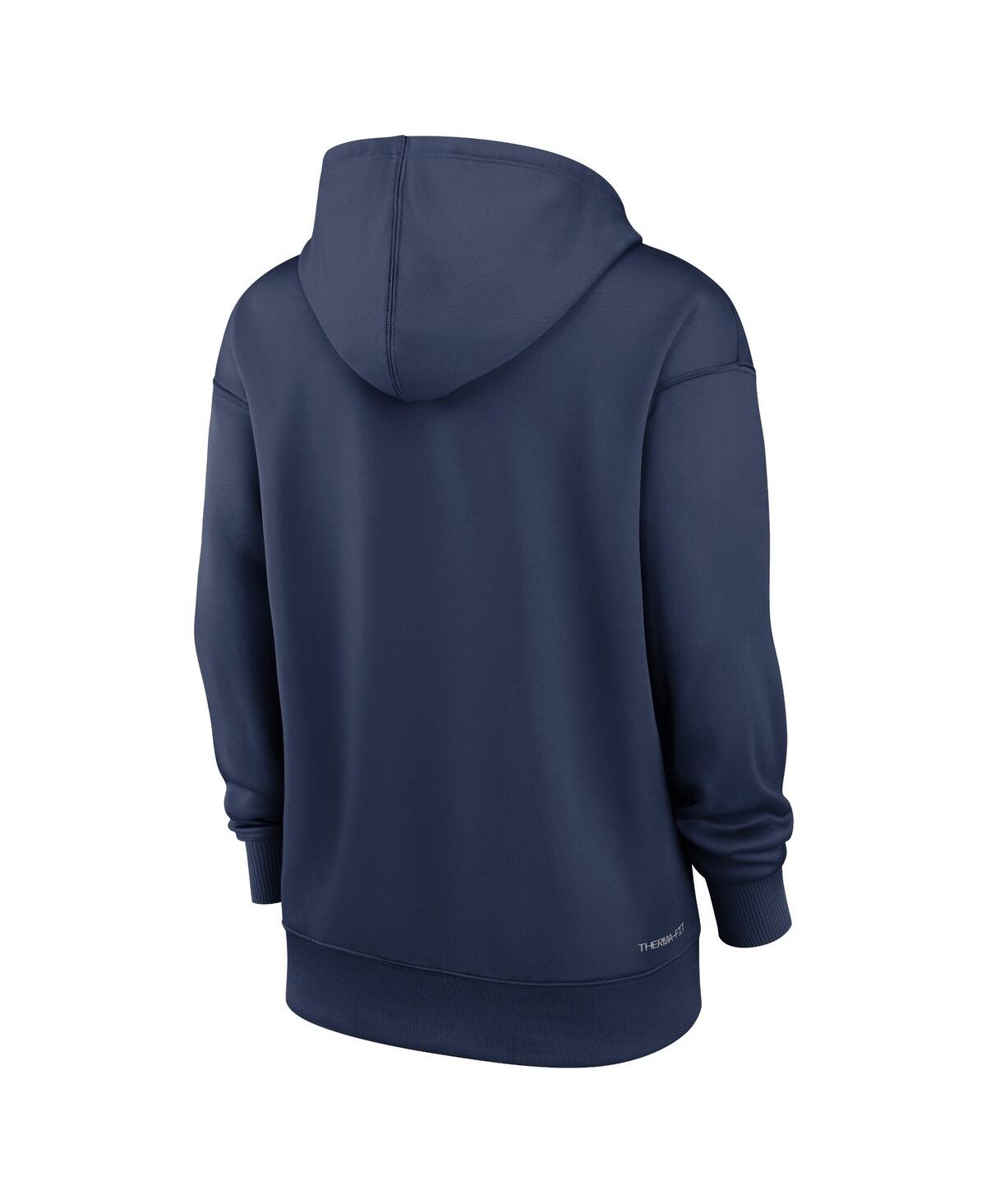 Nike Women'sMilwaukee Brewers Authentic Collection Performance Pullover Hoodie - Navy