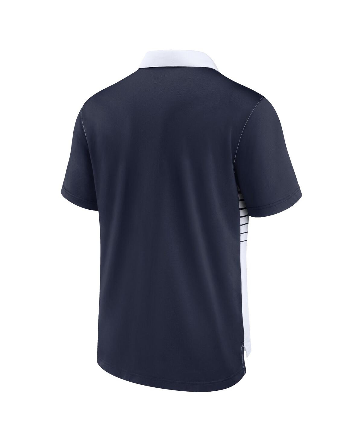 Nike Men's Navy/white Denver Broncos Fashion Performance Polo In Navy,white