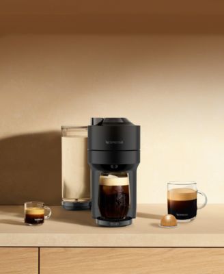 Vertuo Pop+ Deluxe Matte Black Coffee Maker & Espresso Machine by De’longhi