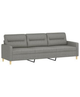3-Seater Sofa Dark Gray 82.7" Fabric