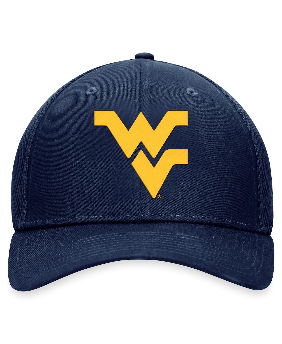 Top of the World Men'sWest Virginia Mountaineers Spacer Flex Hat - Navy