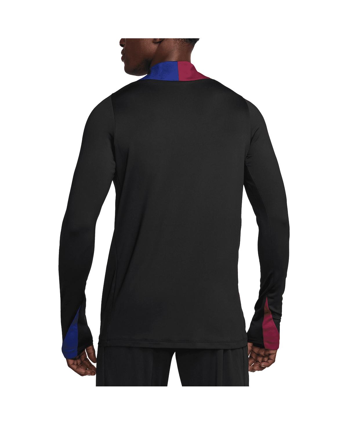 Nike Men'sBarcelona Strike Drill 2024/25 Performance Quarter-Zip Long Sleeve Top - Black
