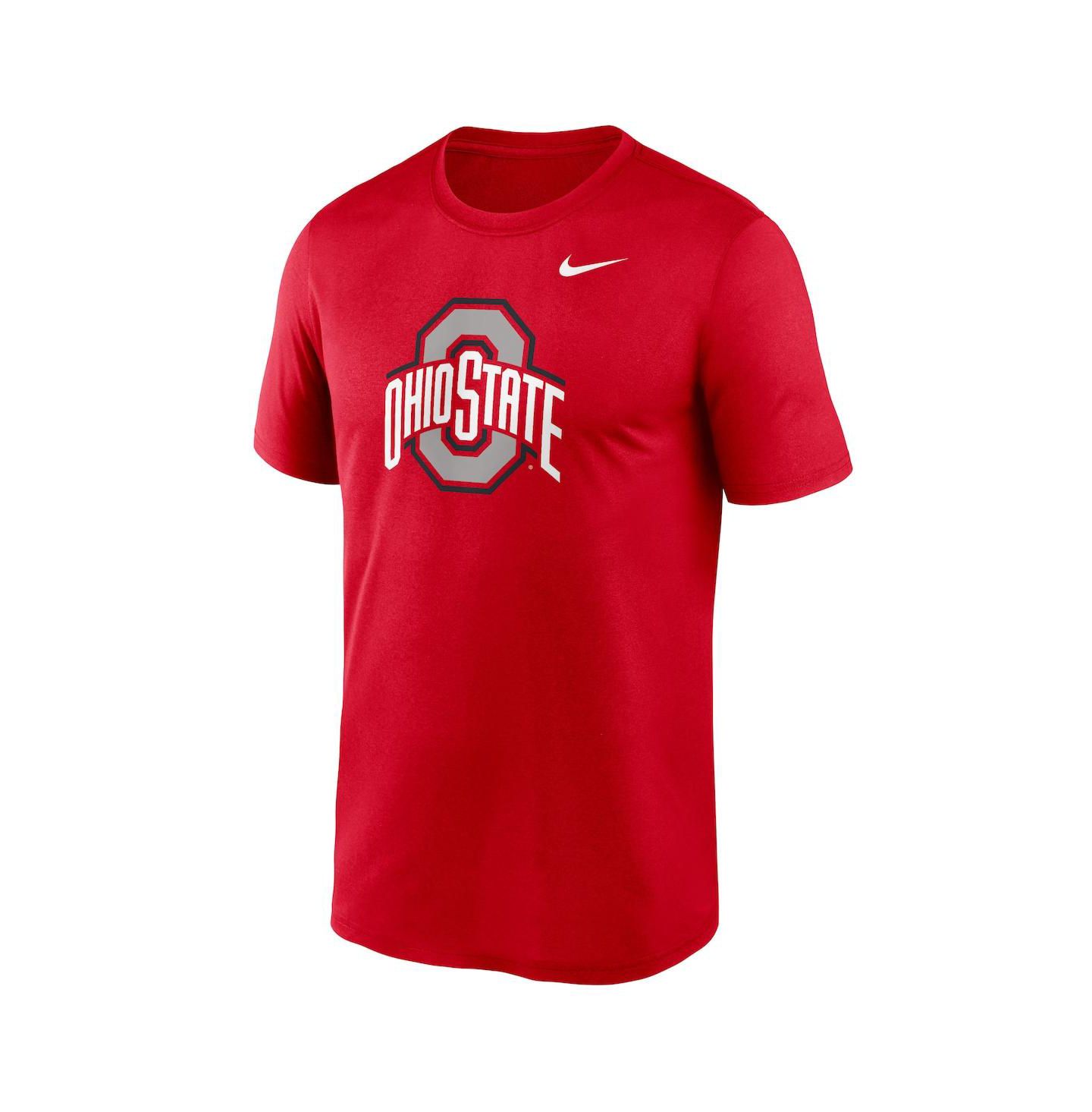 Мужская футболка Nike Scarlet Ohio State Buckeyes Primetime Legend Logo — фото 3