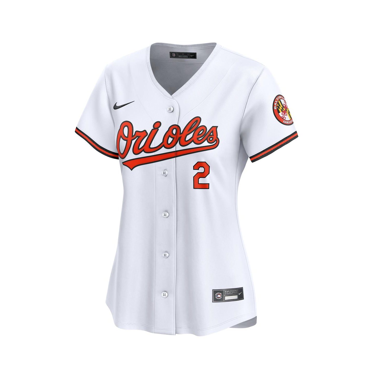 Женский топ Nike Gunnar Henderson White Baltimore Orioles Home Limited Player Jersey — фото 3