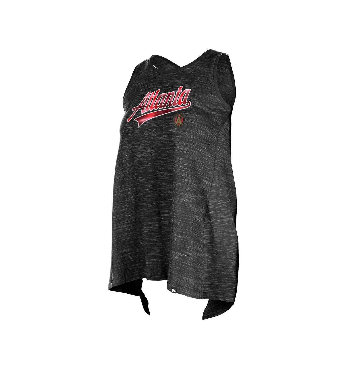 Женский топ 5th & Ocean Black Atlanta United FC Athletic Cross Back — фото 3