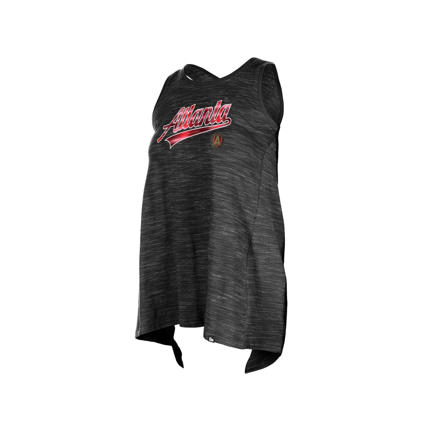 Women's Black Atlanta United FC Athletic Cross Back Tank Top