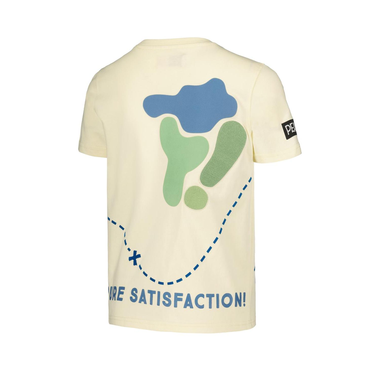 Big Boys and Girls Cream Peanuts Snoopy Map T-Shirt