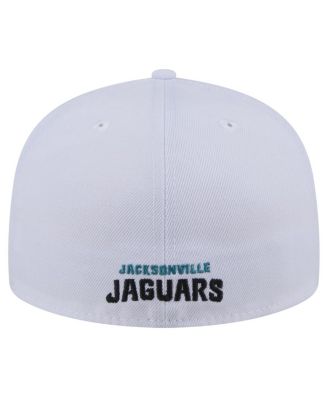 Men's White Jacksonville Jaguars Throwback Logo Omaha 59FIFTY Fitted Hat