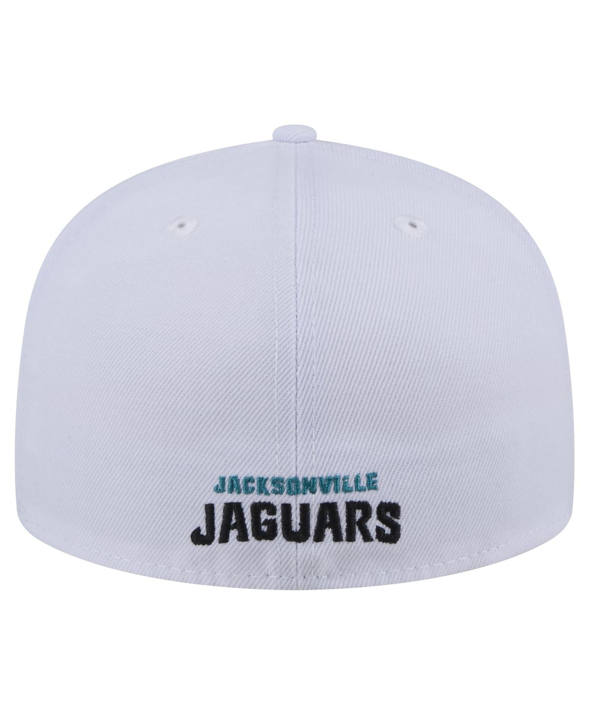 New Era Men'sJacksonville Jaguars Throwback Logo Omaha 59FIFTY Fitted Hat - White