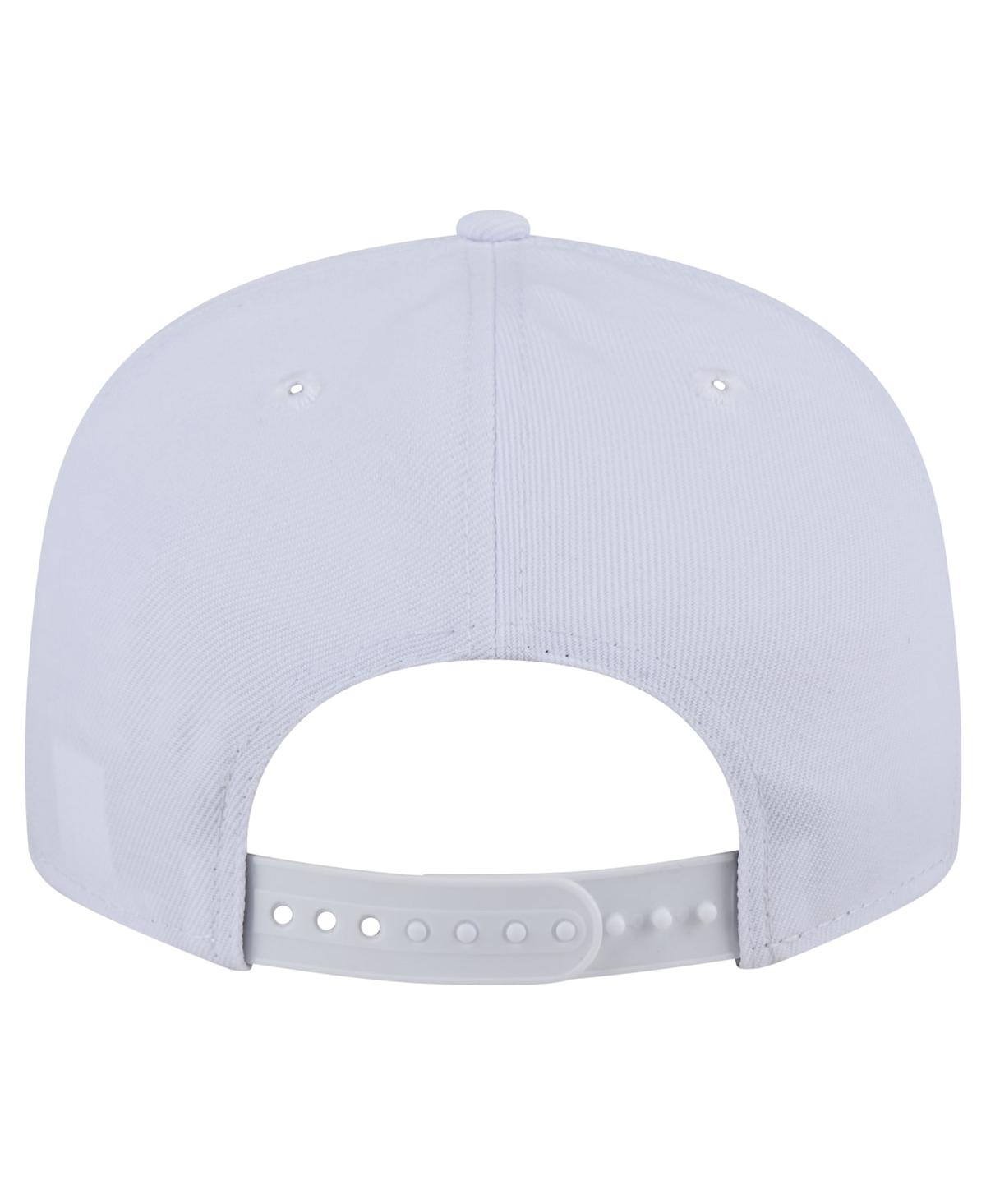 New Era Men's White Jacksonville Jaguars Throwback Logo Standard 9fifty Snapback Hat In White