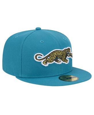 Men's Teal Jacksonville Jaguars Throwback Crawl Omaha 59FIFTY Fitted Hat