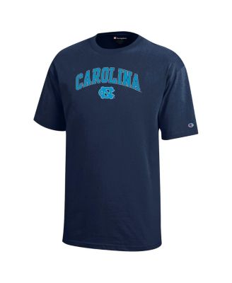 Big Boys and Girls Navy North Carolina Tar Heels Arch Over Logo T-Shirt