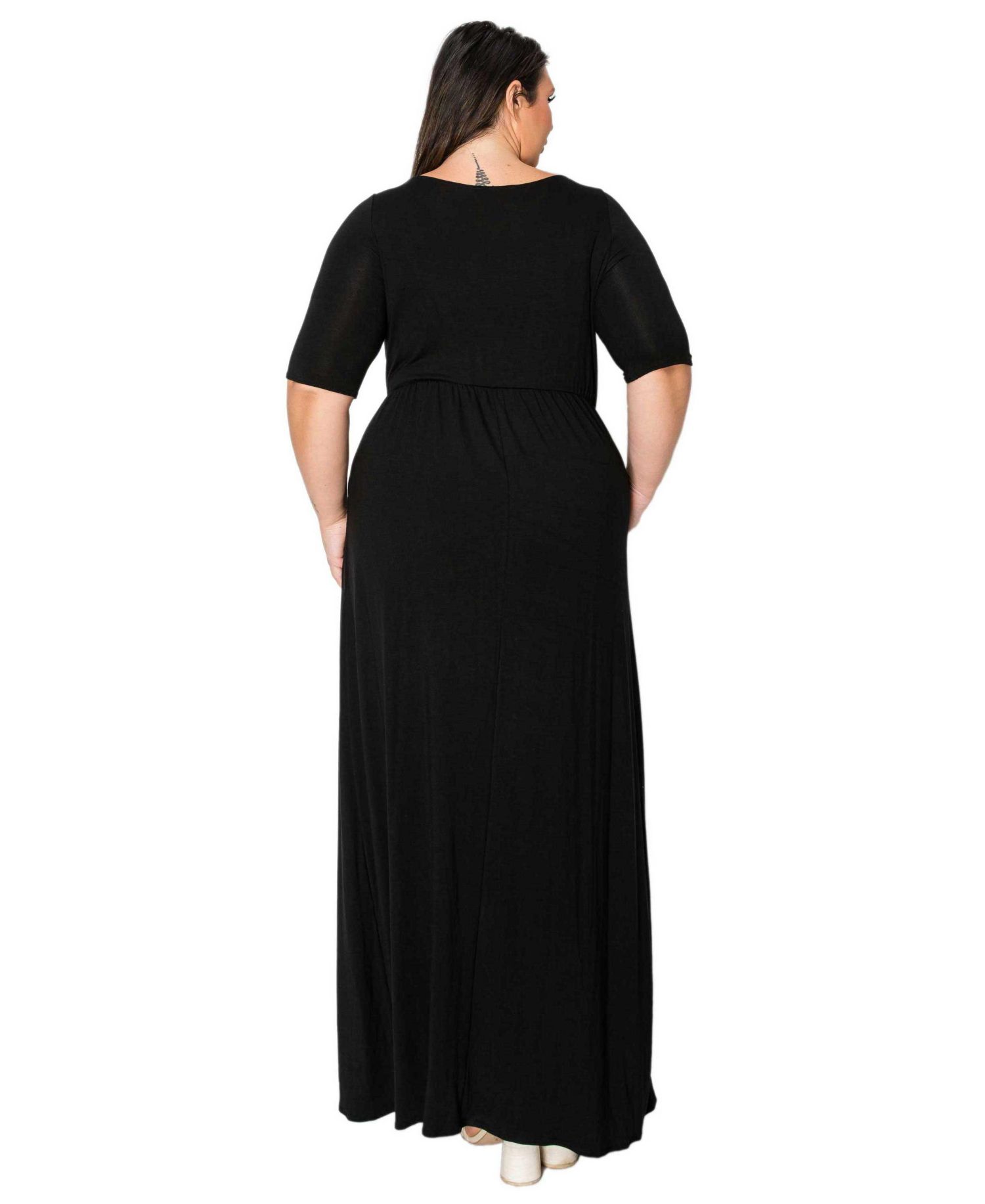 Plus Size Eva Pocket Maxi Dress