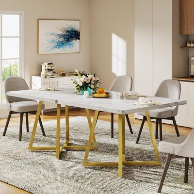 Square Dining Table for 4, 31.5" Industrial Dinner Table with Metal Base, Wood Kitchen Table for Dining Room, Small Space, Apartment