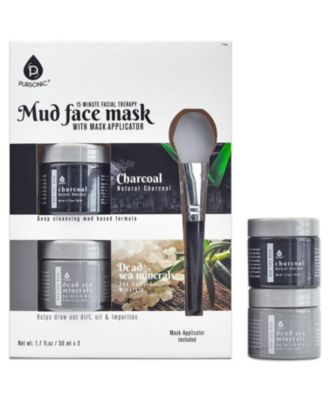 2 Pack Facial Therapy Mud Face Mask with Mask Applicator